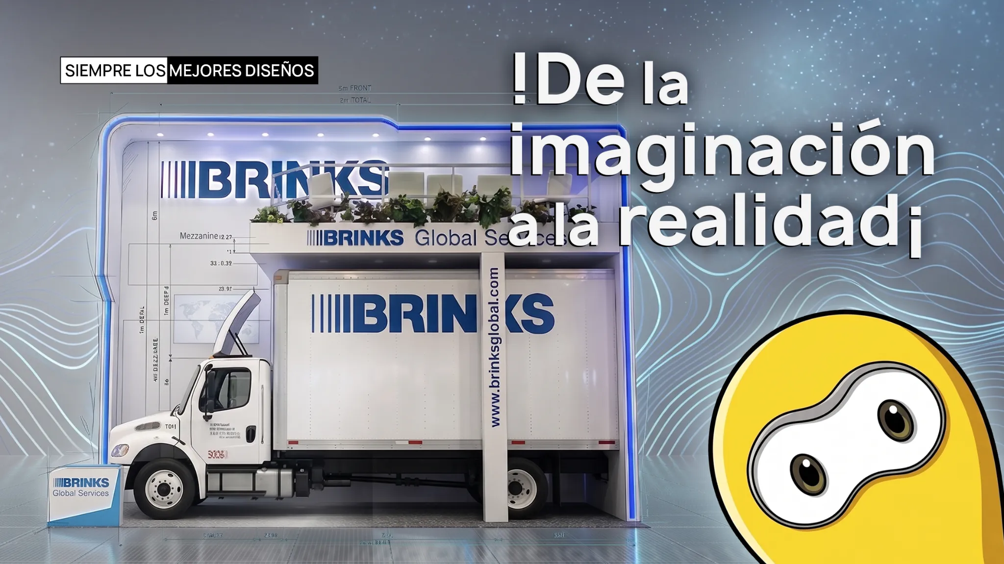 Inventarte · Diseño de stand BRINKS